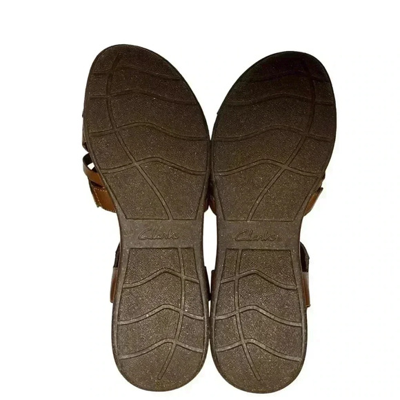 Women’s Clarks Sandals• Size 11•Genuine Leather Two Tone Brown•Brand New… - Picture 7 of 7